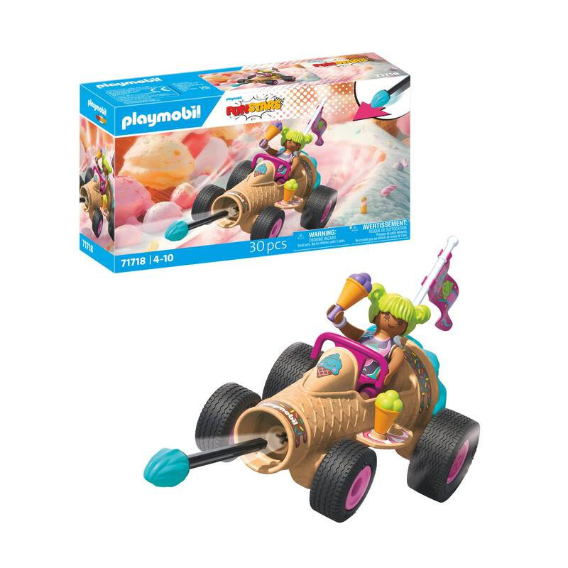 Playmobil Fun Stars Racing Ice Cream Cone Car 71718
