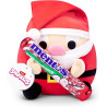 Zuru Snackles Christmas 14" Santa Claus Holding Candy Cane Mentos Cuddly Plush Toy