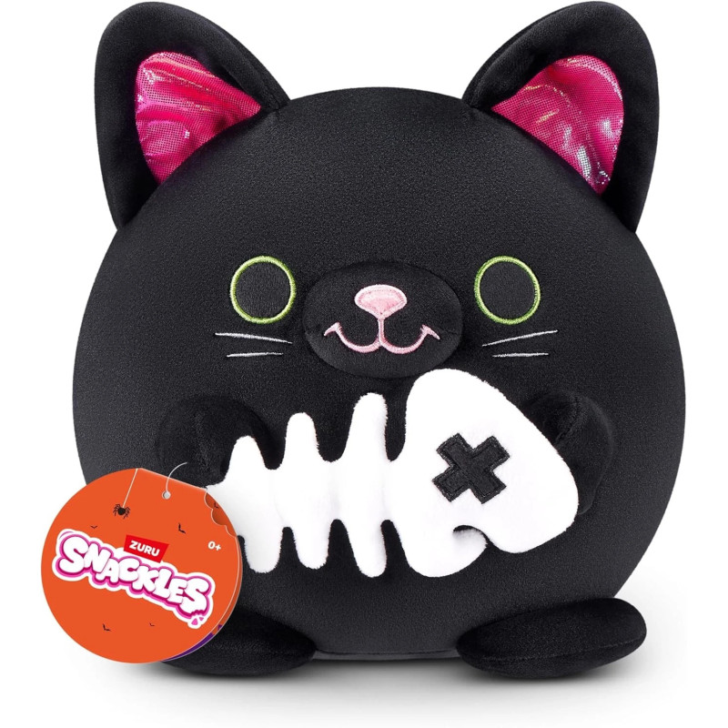 Zuru Snackles 8" Halloween Cat Soft Cuddly Plush Toy