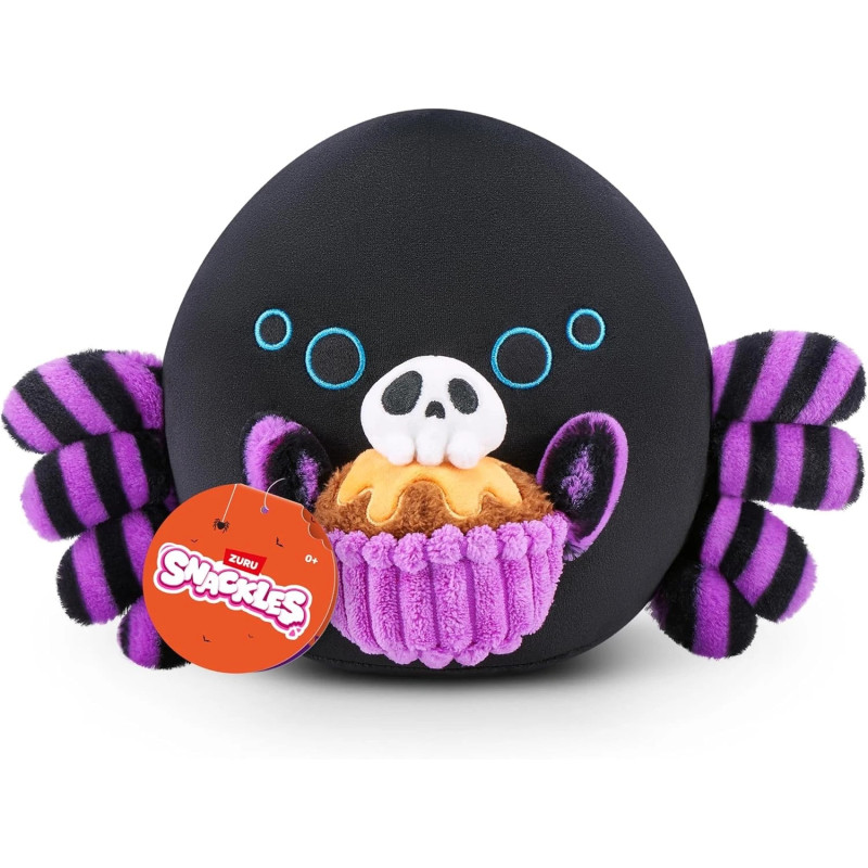 Zuru Snackles 8" Halloween Spider Soft Cuddly Plush Toy