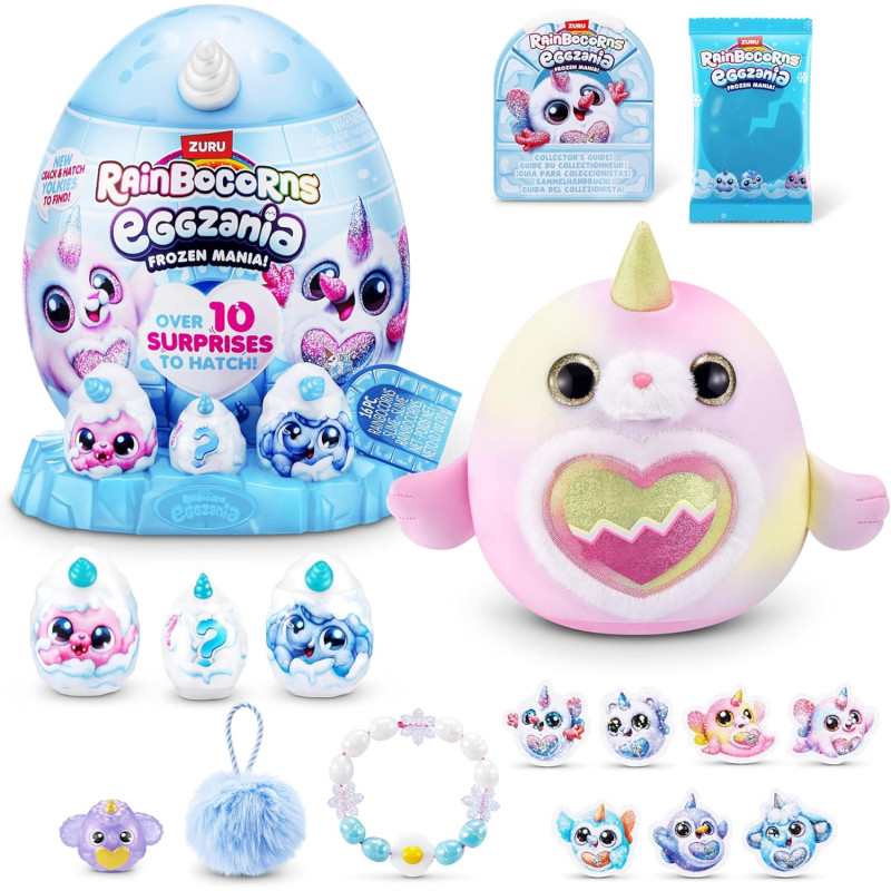 Rainbocorns Eggzania Frozen Mania by ZURU Collectible Plush Toy Assortment