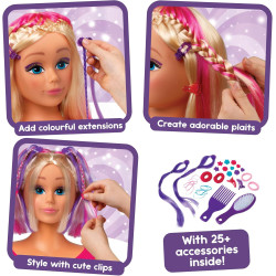 John Adams Girl's World Styling Head