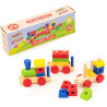 KandyToys Baby Toys Wooden Blocks Train Set