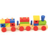 KandyToys Baby Toys Wooden Blocks Train Set