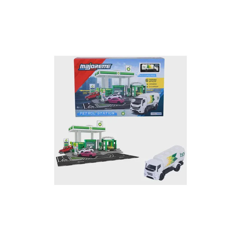 Majorette Petrol Station BP + 1 Vehicle