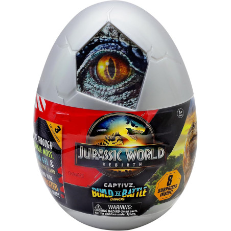 Jurassic World REBIRTH Captivz Build & Battle Surprise Egg Assortment