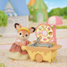 Sylvanian Families - 5808 Doughnut Trolley with Deer Mother Primrose