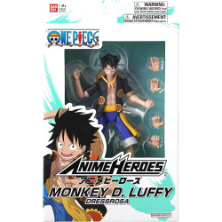 Anime Heroes One Piece Figures Monkey D. Luffy Dressrosa Version Action Figure