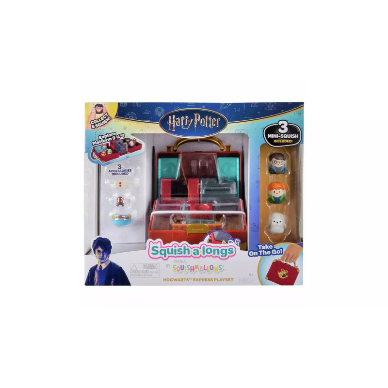 Squishmallows Squish-a-longs Harry Potter Hogwarts Express Playset