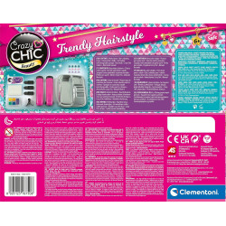 Clementoni Crazy Chic Trendy Hairstyle Colouring Kit: Washable Hair Chalk