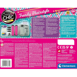 Clementoni Crazy Chic Trendy Hairstyle Colouring Kit: Washable Hair Chalk