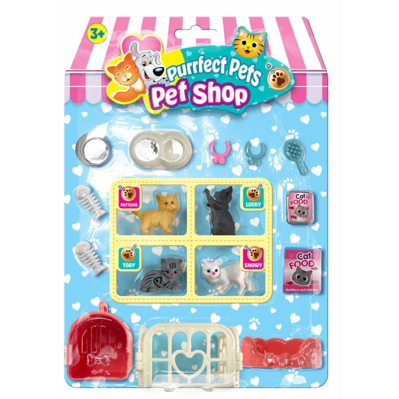 Purrfect Pets Pet Shop Cats Figure Playset & Accessories Assortment