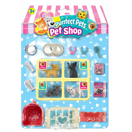 Purrfect Pets Pet Shop Cats Figure Playset & Accessories Assortment