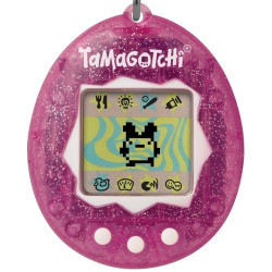 Tamagotchi Bandai Clear Pink Glitter Shell Original Cyber Pet Gen 2