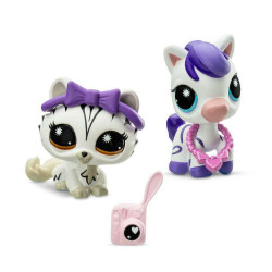 Littlest Pet Shop Series 4 Stylin Stripes Pet Pair