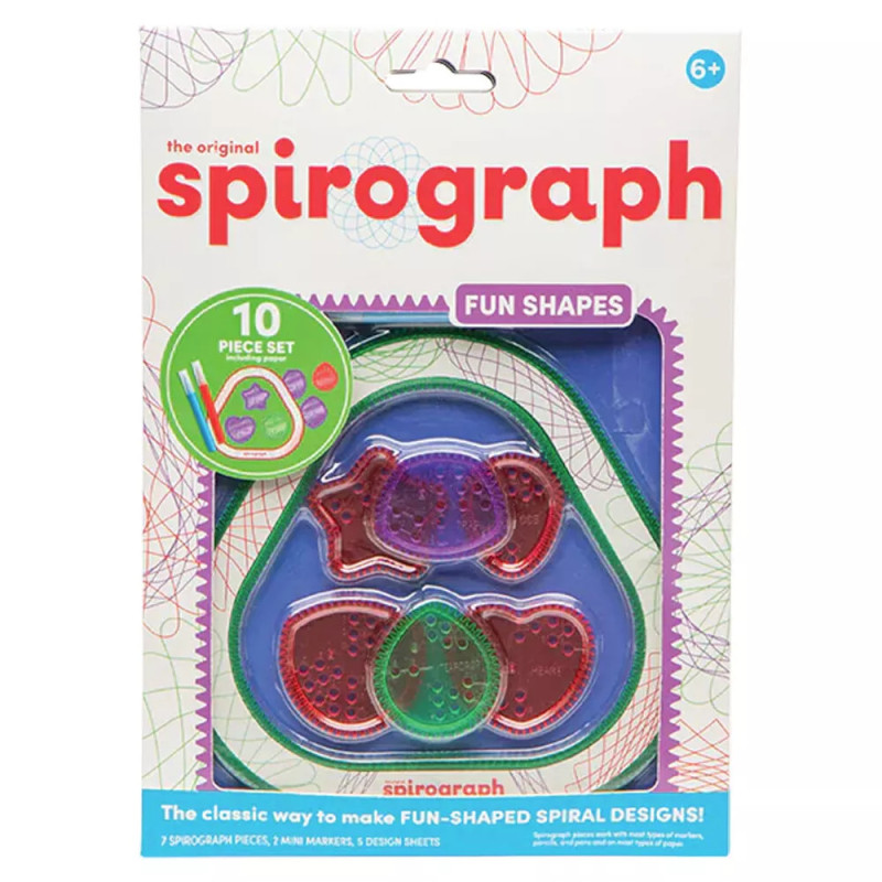 The Original Spirograph Envelopes 10-Piece Fun Set - Fun Shapes