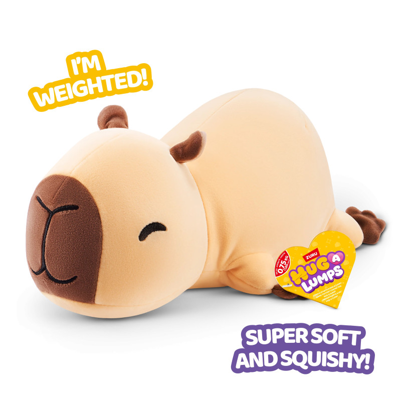 Hug-A-Lumps Connie the Capybara 35cm Weighted Plush Soft Toy Zuru