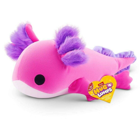 Hug-A-Lumps Ally the Axolotl 35cm Weighted Plush Soft Toy Zuru