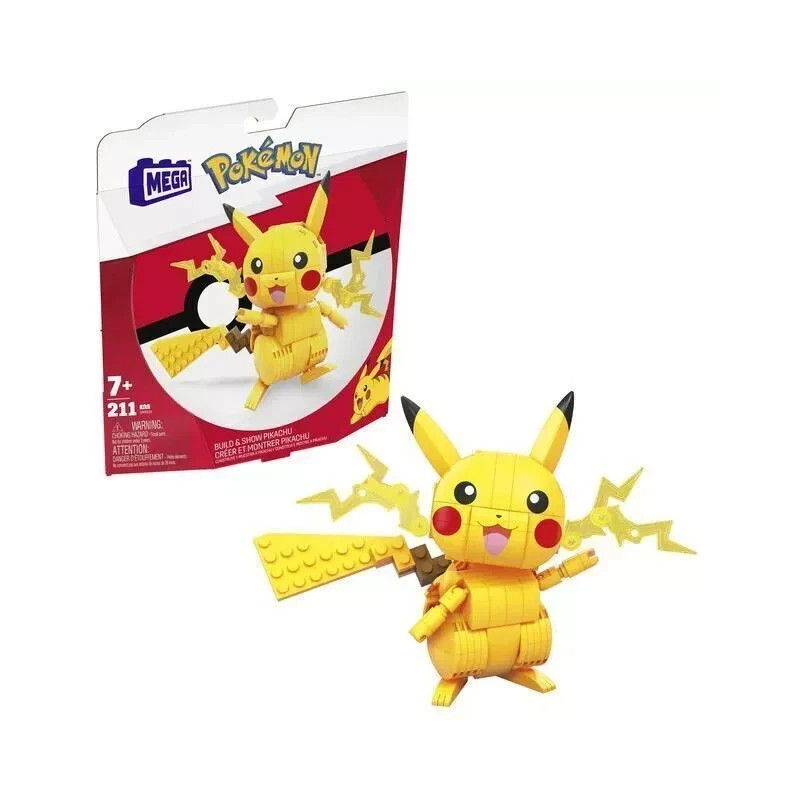 Mega Construx Pokemon Pikachu Construction Set 211 Pieces 7+