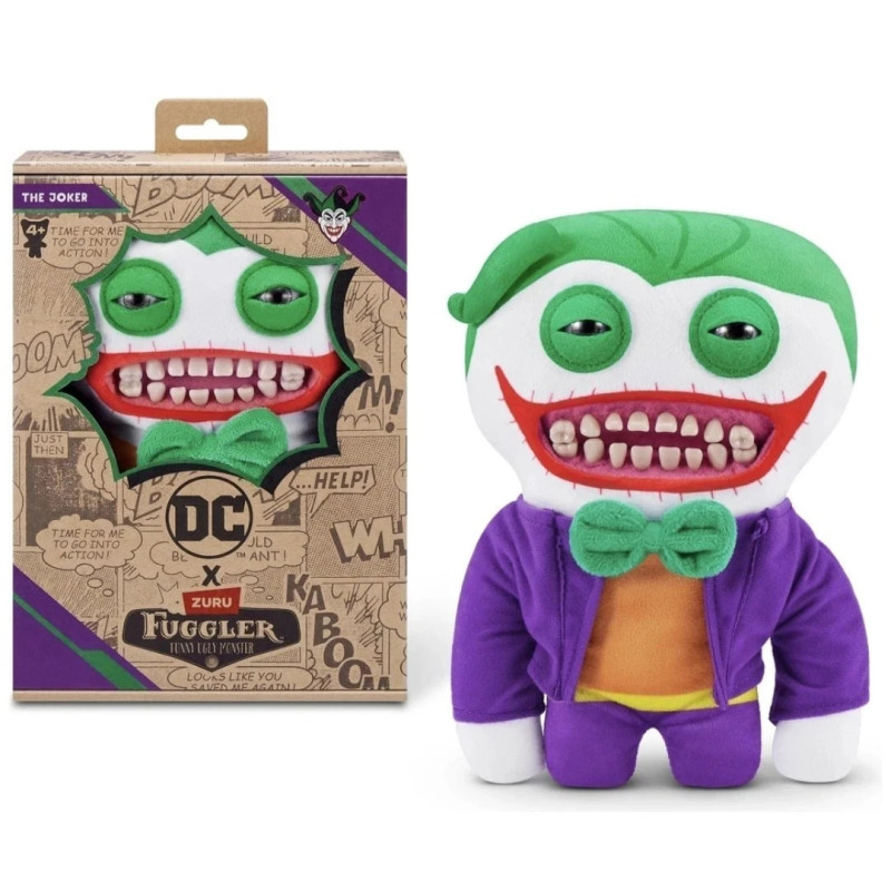Fuggler x DC Comics The Joker By Zuru Funny Ugly Monster Soft Plush Toy
