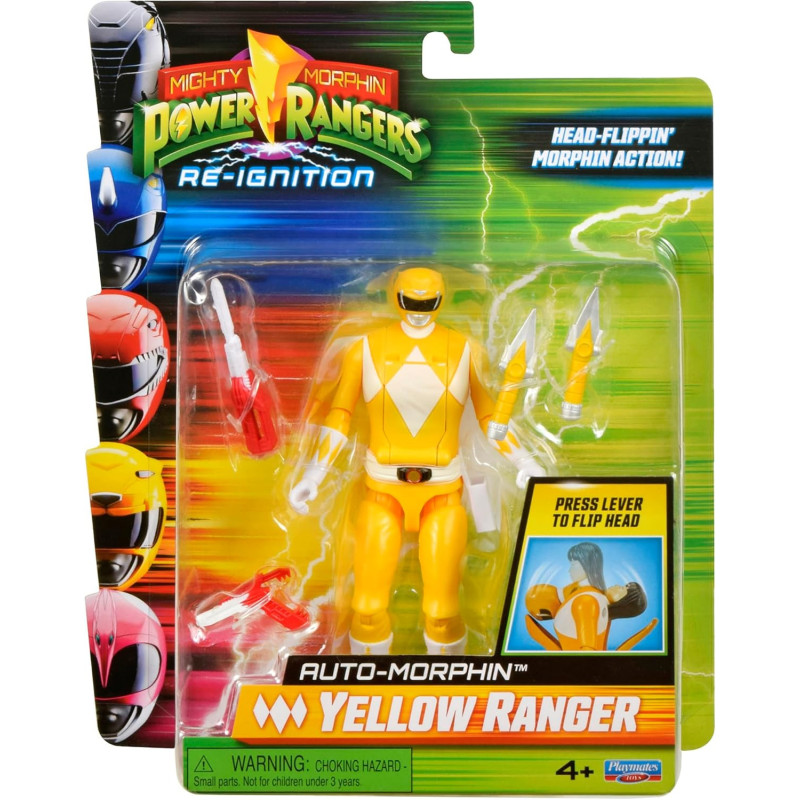 Power Rangers Re-Ignition Mighty Morphin Yellow Rangers Figure