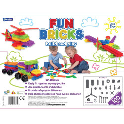 John Adams Fun Bricks 100 Piece Set Preschool Building Blocks
