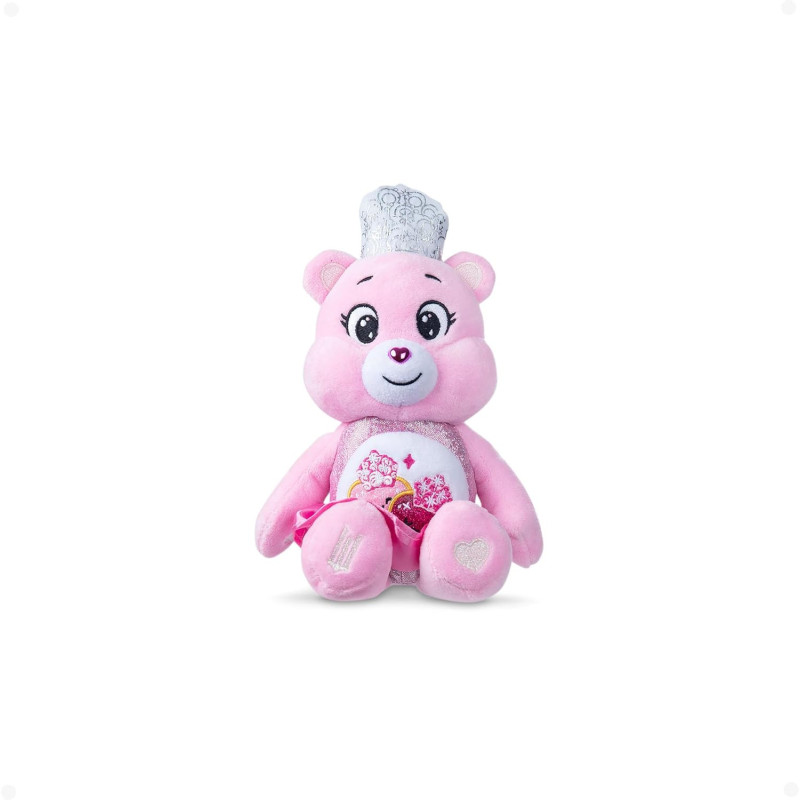 Care Bears x Wicked 22cm Plush – Love-a-Lot Bear as Glinda Soft Toy