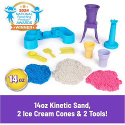 Kinetic Sand, Soft Serve Station with 396g of Play Sand