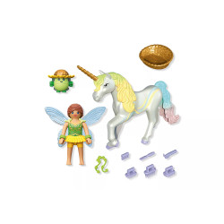 Playmobil Collectible Unicorn: Rainbow Flower with Fairy 71840