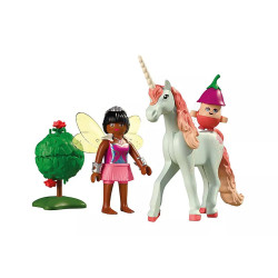 Playmobil Collectible Unicorn: Sky Rose with Fairy 71841