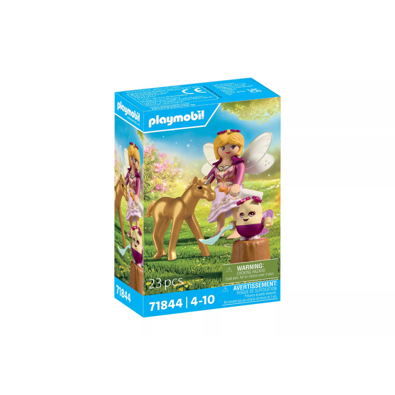 Playmobil Collectible Golden Unicorn Foal with Fairy 71844