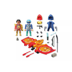 Playmobil Super Heroes- Drone Fight with Evil Ninja 71833