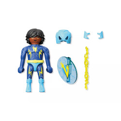 Playmobil Super Heroes- Lightning Super Hero Blue Voltage 71836