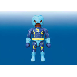 Playmobil Super Heroes- Lightning Super Hero Blue Voltage 71836
