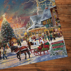 Gibsons Thomas Kinkade The Christmas Festival 1000 Piece Jigsaw Puzzle G6446