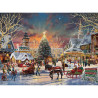 Gibsons Thomas Kinkade The Christmas Festival 1000 Piece Jigsaw Puzzle G6446