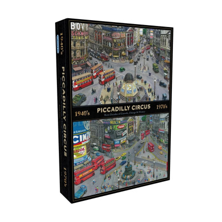 Piccadilly Circus Through the Decades 1000 Piece Gibsons Jigsaw, London G7158