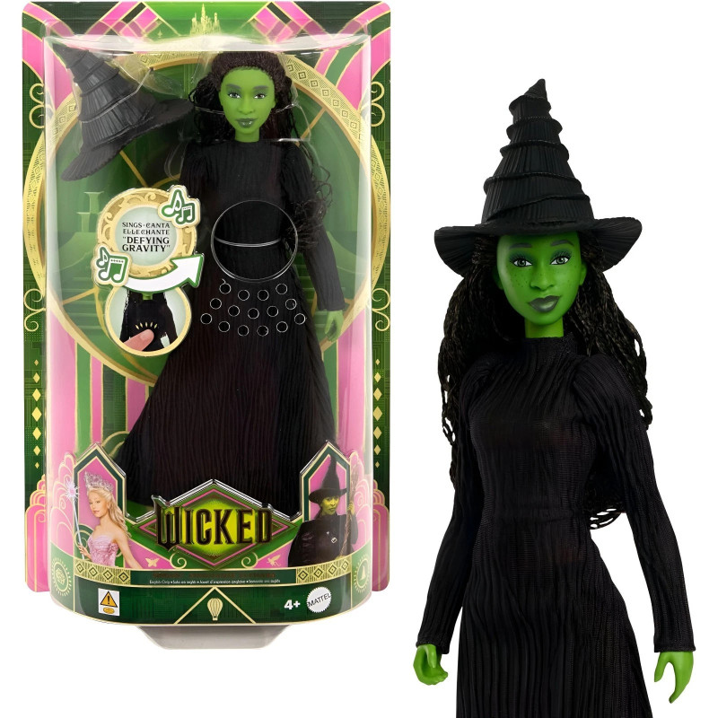 Mattel Wicked- Elphaba Singing Fashion Doll & Accessories