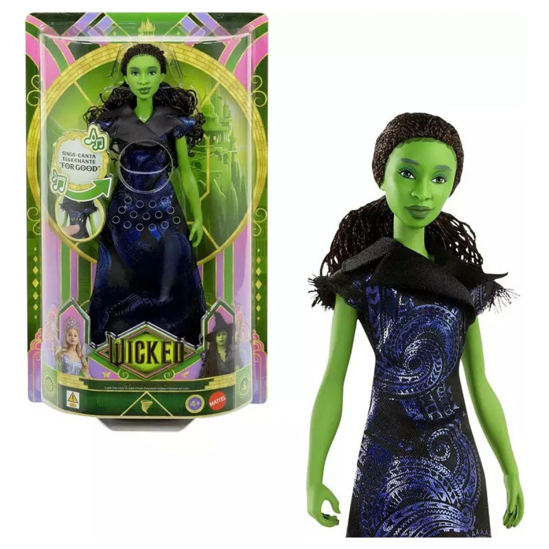 Mattel Wicked- Elphaba For Good Singing Fashion Doll & Accessories