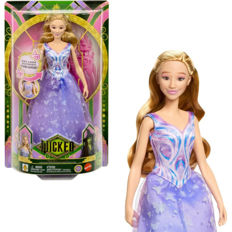 Mattel Wicked- Glinda For Good Singing Fashion Doll & Accessories
