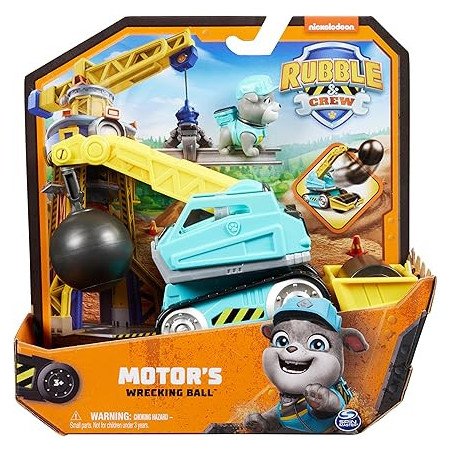 Paw Patrol Rubble & Crew- Motor’s Wrecking Ball Toy Truck