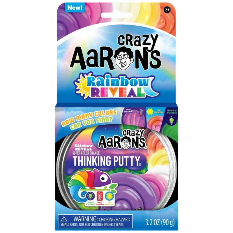 Crazy Aaron's Thinking Putty -Rainbow Reveal Sensory Putty