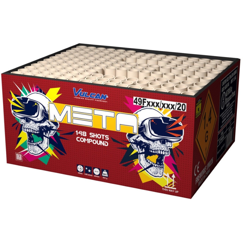 Vulcan Fireworks Meta 148s  Single Ignition Compound Firework