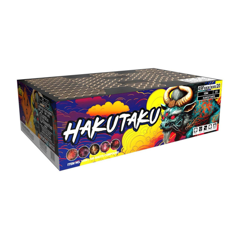 Vulcan Fireworks Hakutaku 188 shot single Ignition Compound Firework