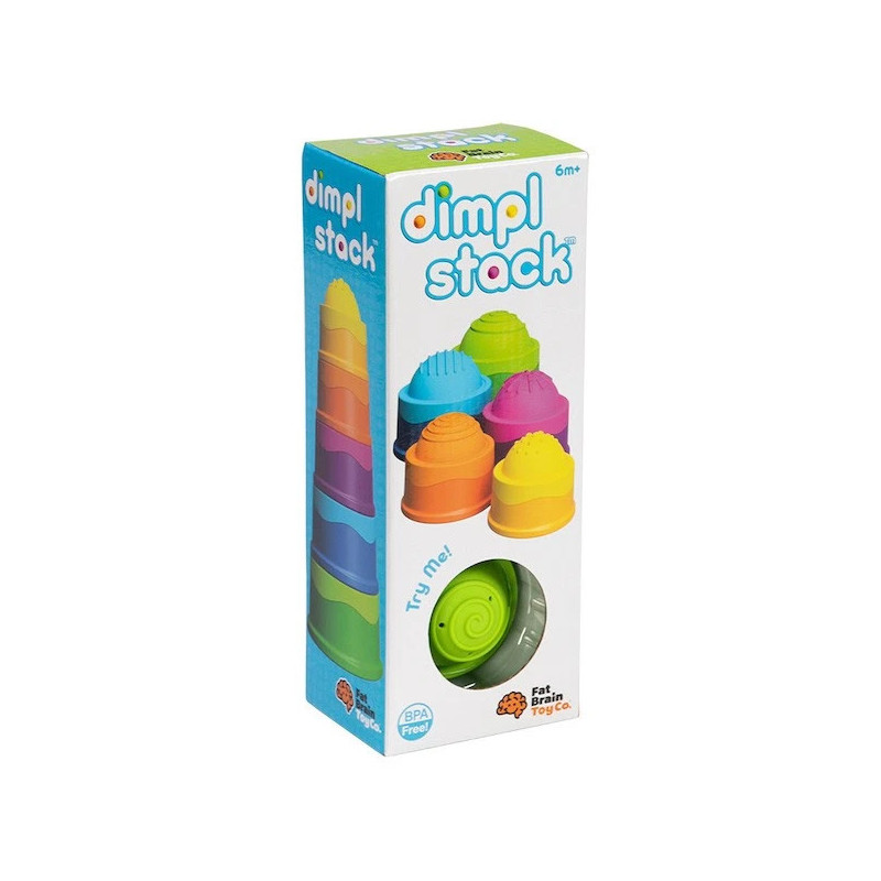 Fat Brain Toys Dimpl Stack Baby Sensory
