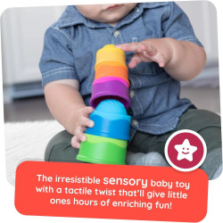 Fat Brain Toys Dimpl Stack Baby Sensory