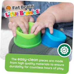 Fat Brain Toys Dimpl Stack Baby Sensory