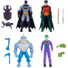 DC Comics Batman and Robin vs. The Joker and King Shark 4-inch Action Figures