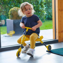 Scuttlebug 3-Wheel Foldable Ride-On Tricycle-Yellow Bumble