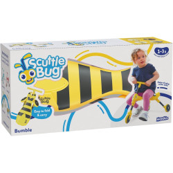 Scuttlebug 3-Wheel Foldable Ride-On Tricycle-Yellow Bumble